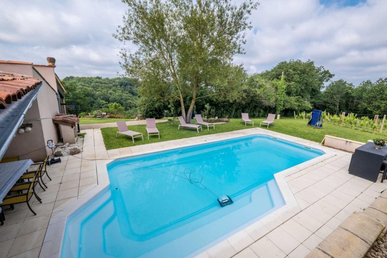 L'Ecrin Du Puech - Piscine Chauffee, Spa, Salle De Sport, Vue Panoramique Villa Teillet  Exterior photo