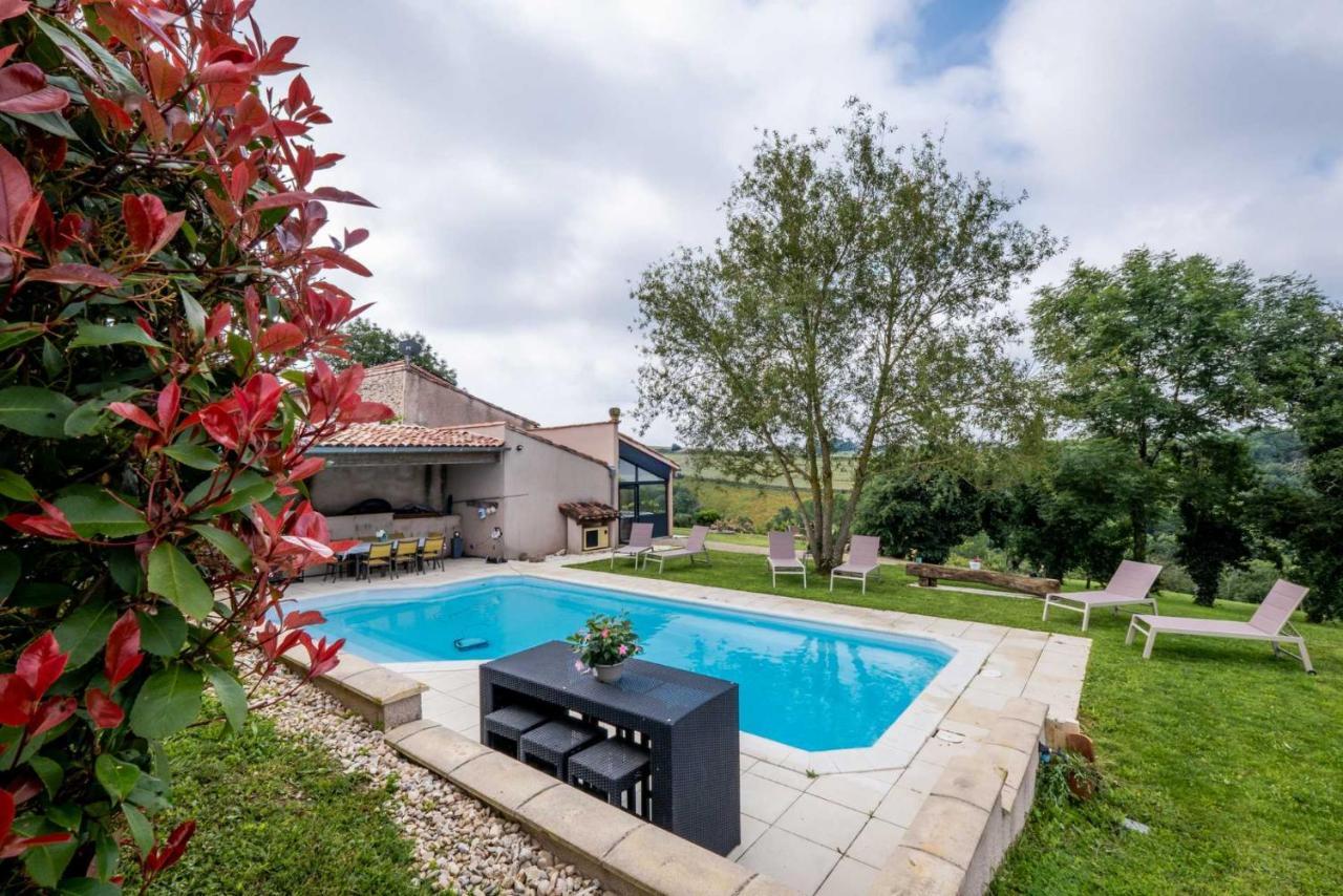 L'Ecrin Du Puech - Piscine Chauffee, Spa, Salle De Sport, Vue Panoramique Villa Teillet  Exterior photo