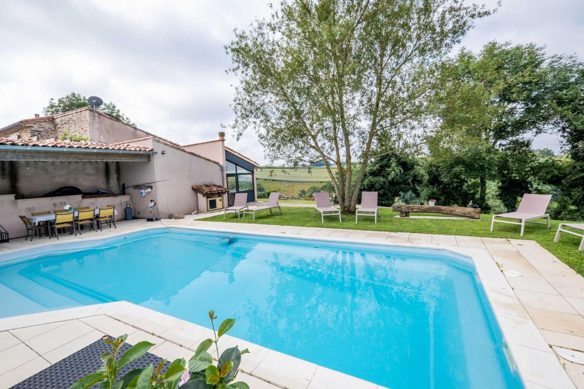 L'Ecrin Du Puech - Piscine Chauffee, Spa, Salle De Sport, Vue Panoramique Villa Teillet  Exterior photo