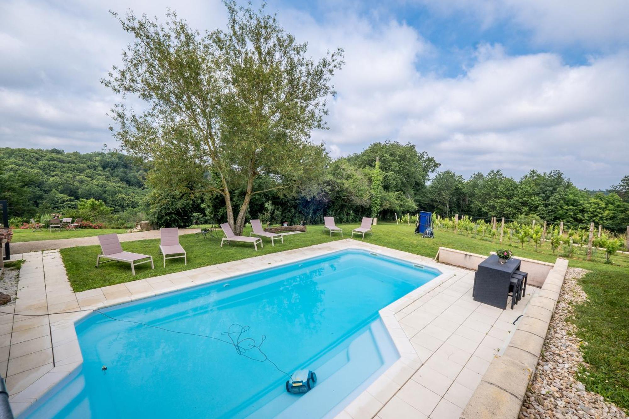 L'Ecrin Du Puech - Piscine Chauffee, Spa, Salle De Sport, Vue Panoramique Villa Teillet  Exterior photo